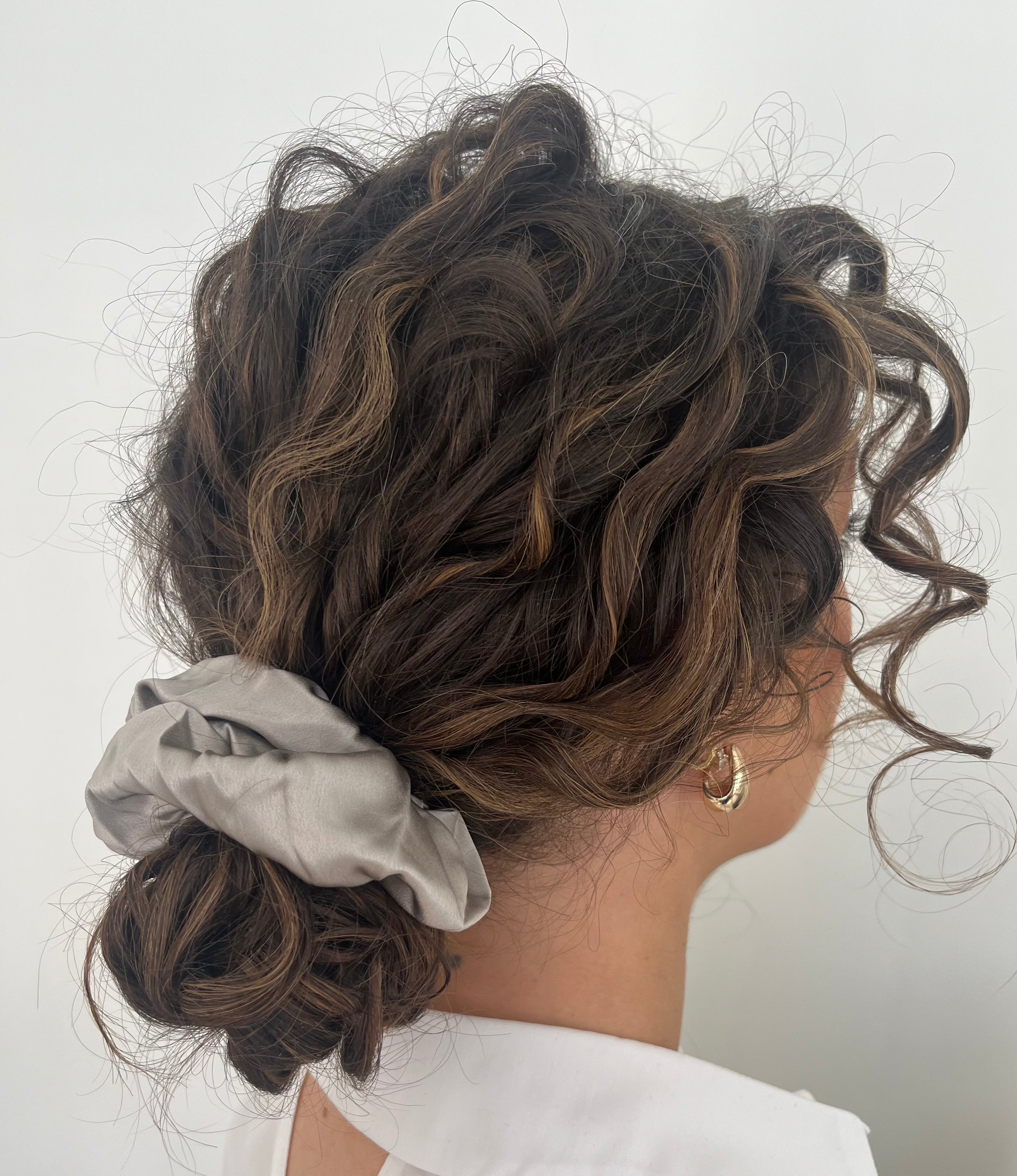 The Oversized Scrunchie - Platinum