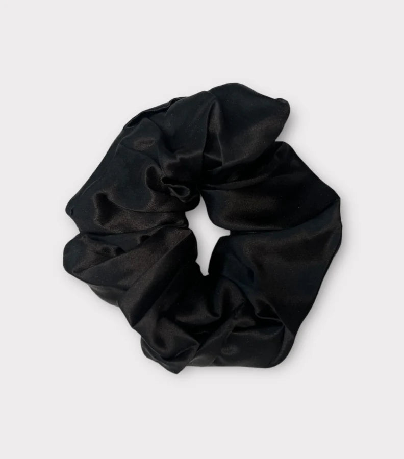 Black Pillowcase and Scrunchie Gift Set