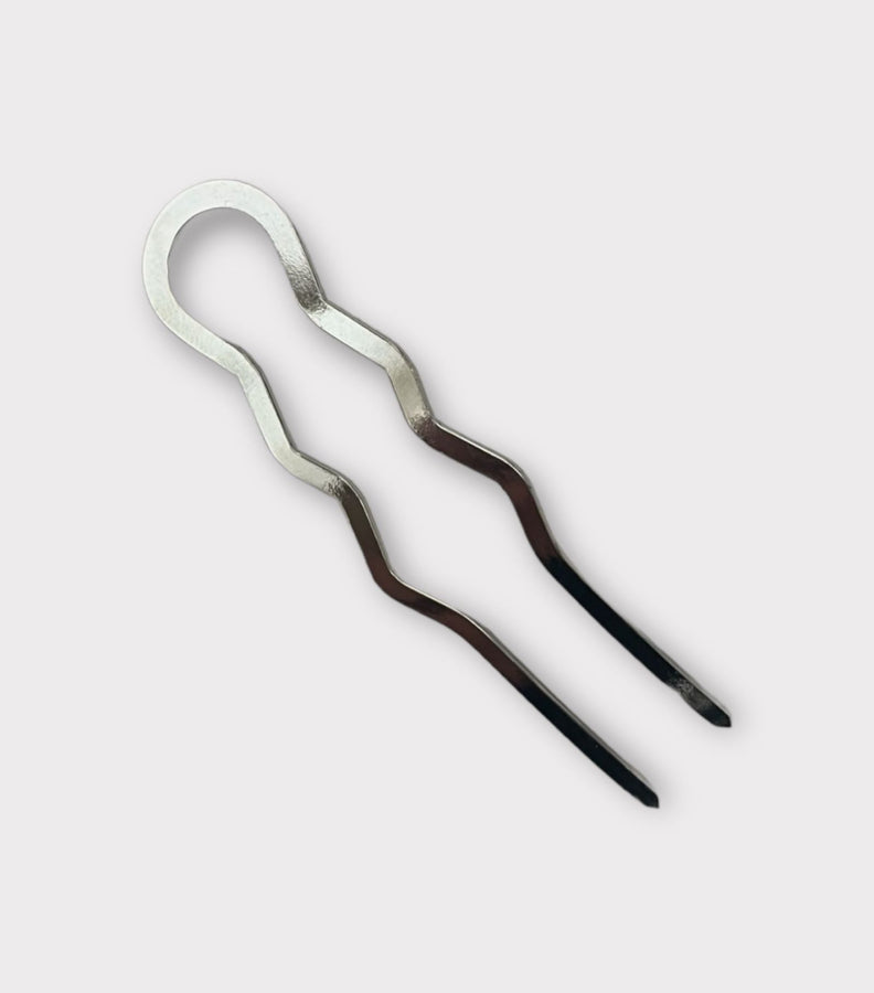U-Shaped Hair Pins - Silver Colour (set of 5)